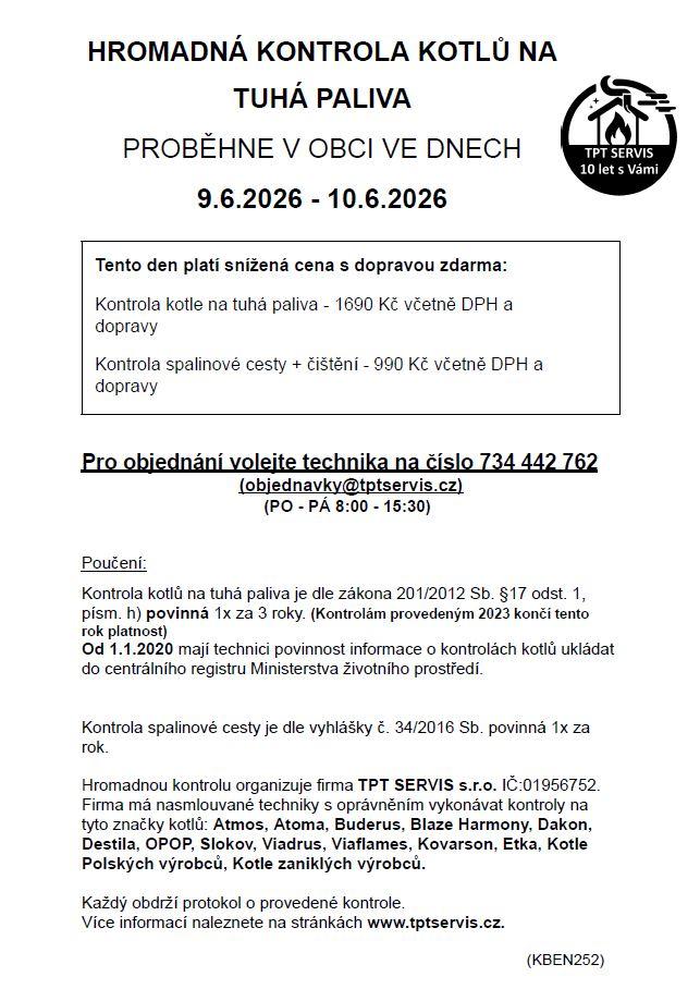 Obec Staňkovice - HROMADNÁ KONTROLA KOTLŮ NA TUHÁ PALIVA